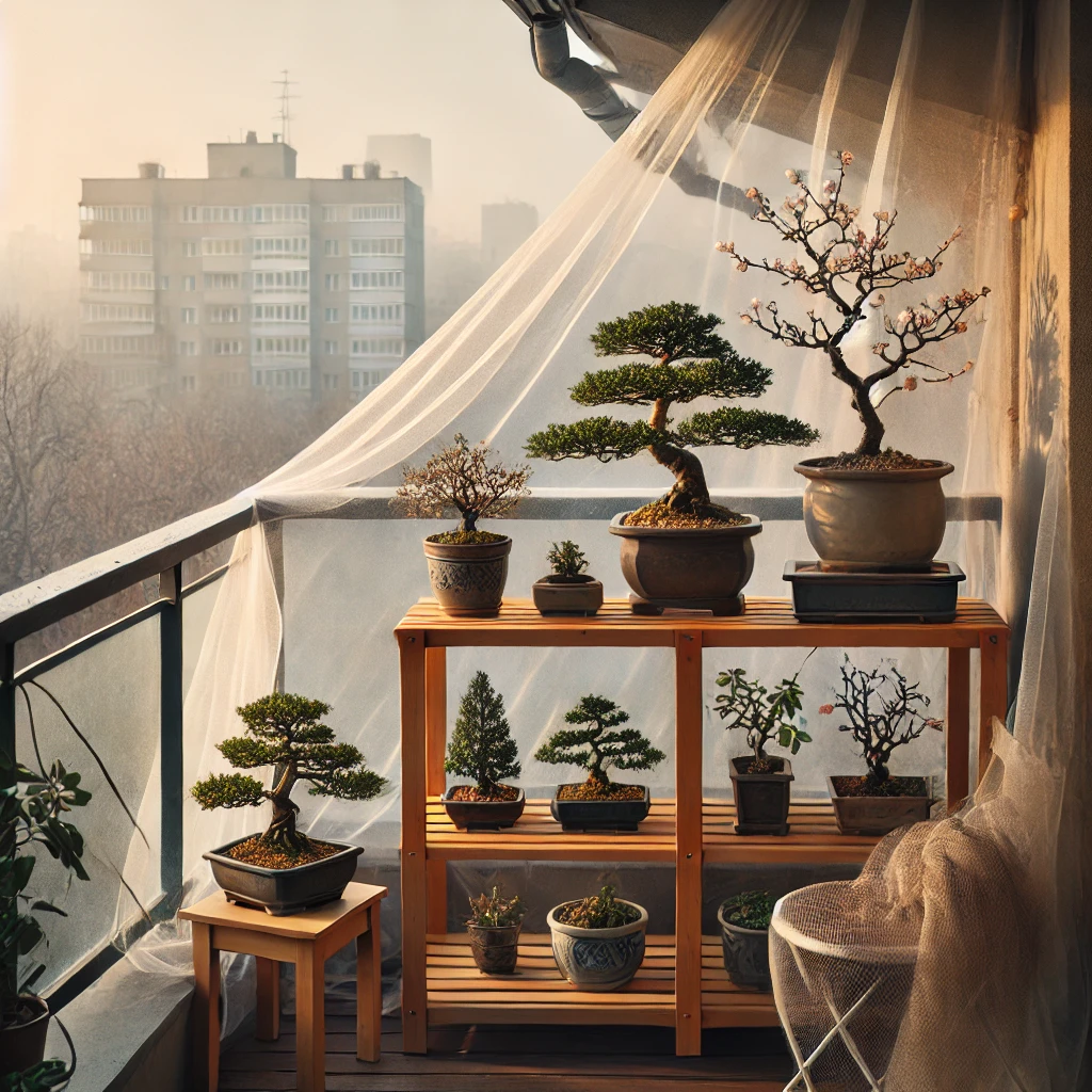 Bonsai under protection